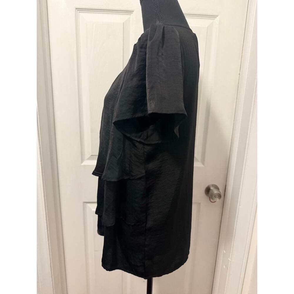 Hazel Black Ruffled Bloue - Picture 5 of 5